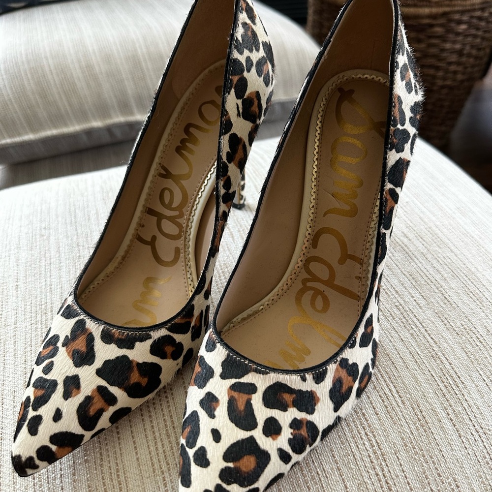 Sam Edelman Leopard Print Heels